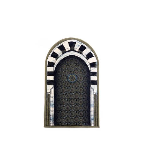 Mihrab Élégance - Tapis de Prière Raffiné | Collection RAWDAH | Monjumuah