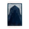 Tapis de Prière Éveil Bleu (Soie) - Élégance et Confort | Monjumuah